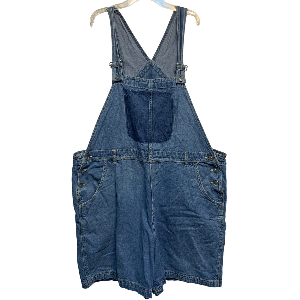 Looney Tunes Denim Shortalls Large Vintage 90s Distressed Y2K Streetwear Hip Hop
